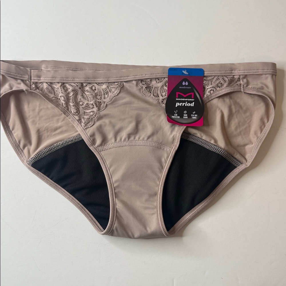 Maidenform Hipster Period Panties Nude Size XL / 8